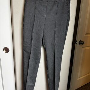Hilary Radley Gray/Black Houndstooth Pull On Tummy Control Panel Pants Small NWT